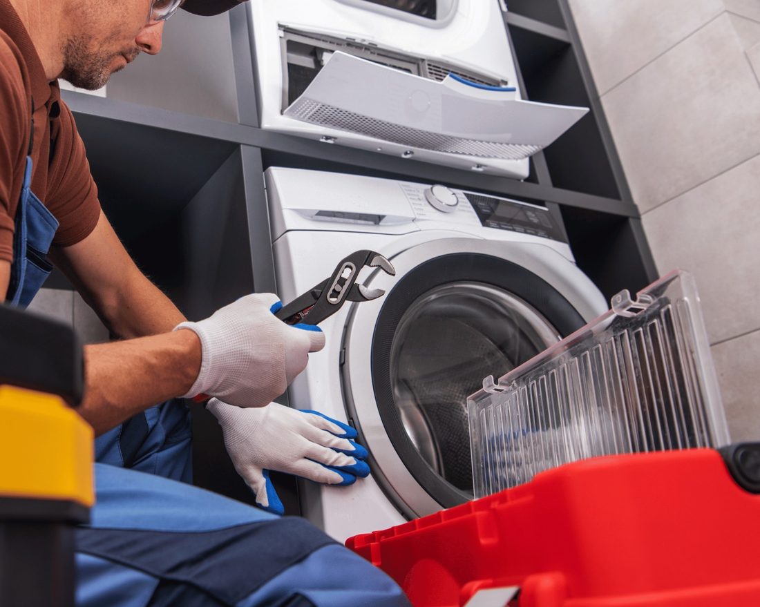 Instalação de eletrodomésticos com conexão hidráulica